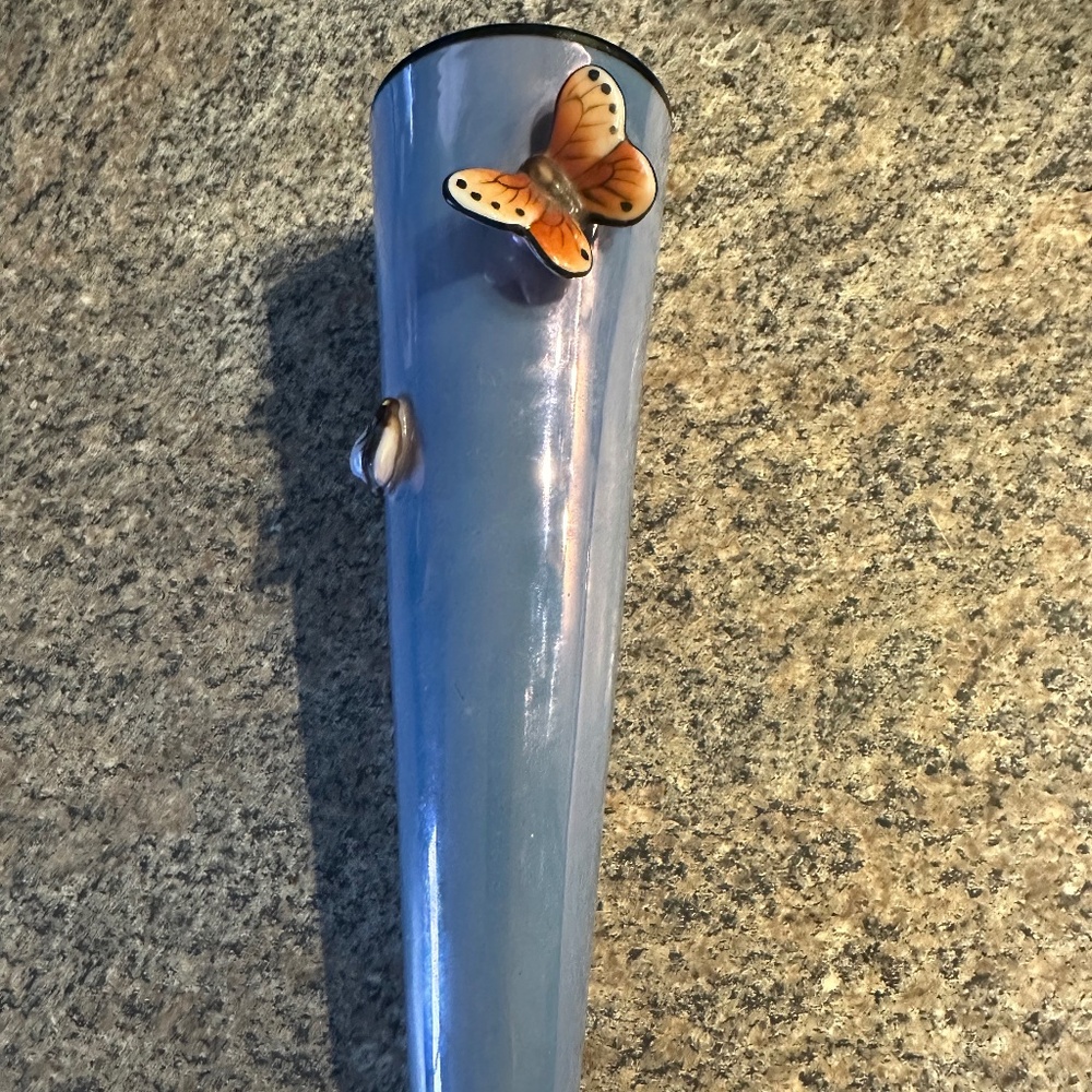 Vintage Hand Painted Noritake Wall Pocket. Butterfly